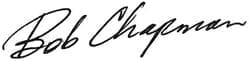 Bob Chapman signature